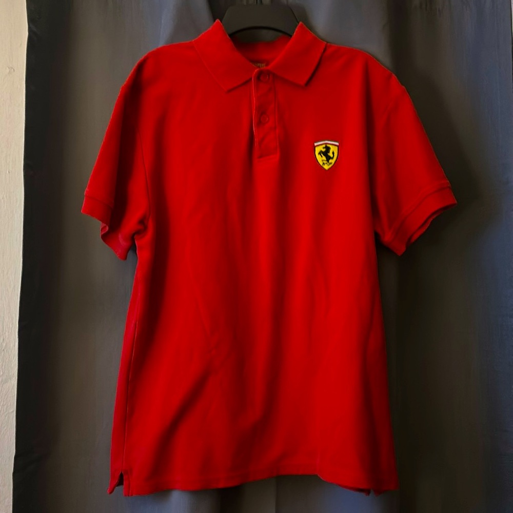 Red Ferrari Polo Tee